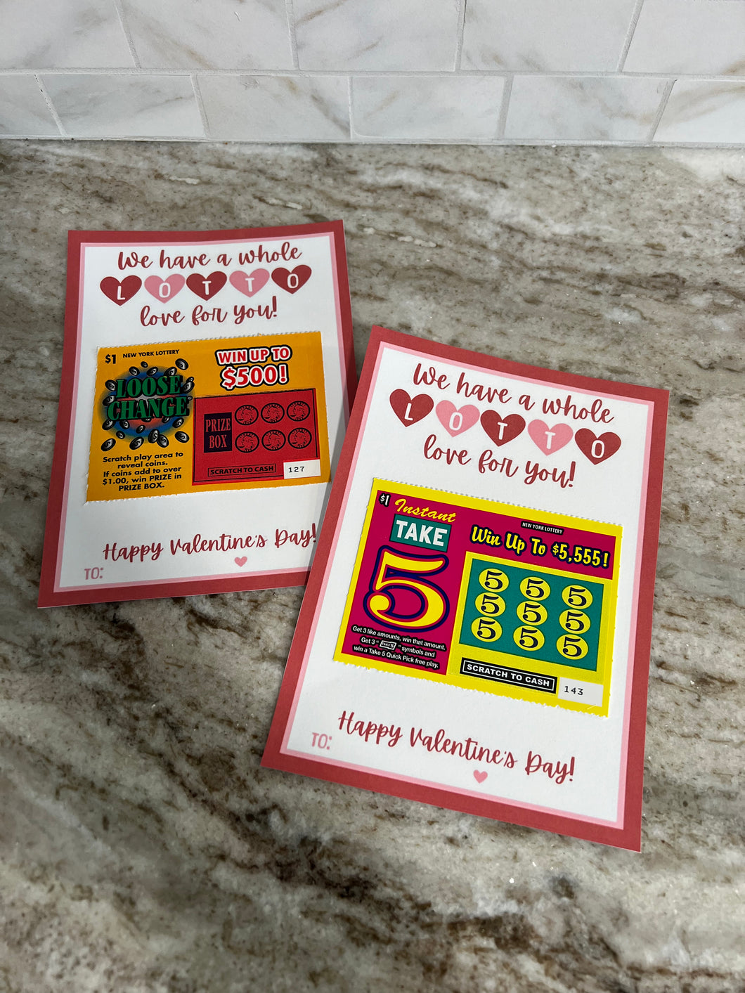 Valentines Day Scratch Offs