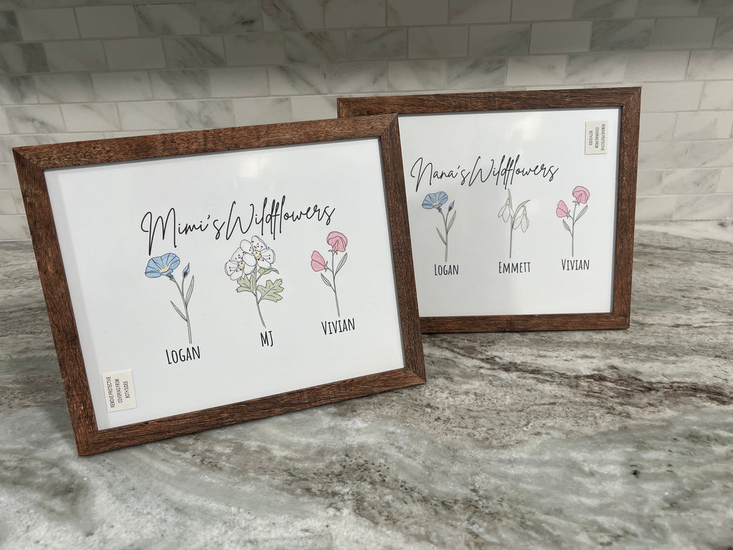 Mothers Day Flower Frame